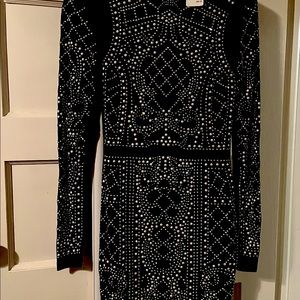 Black sequined designer dress brand: Paradisio Size: Small. True to size